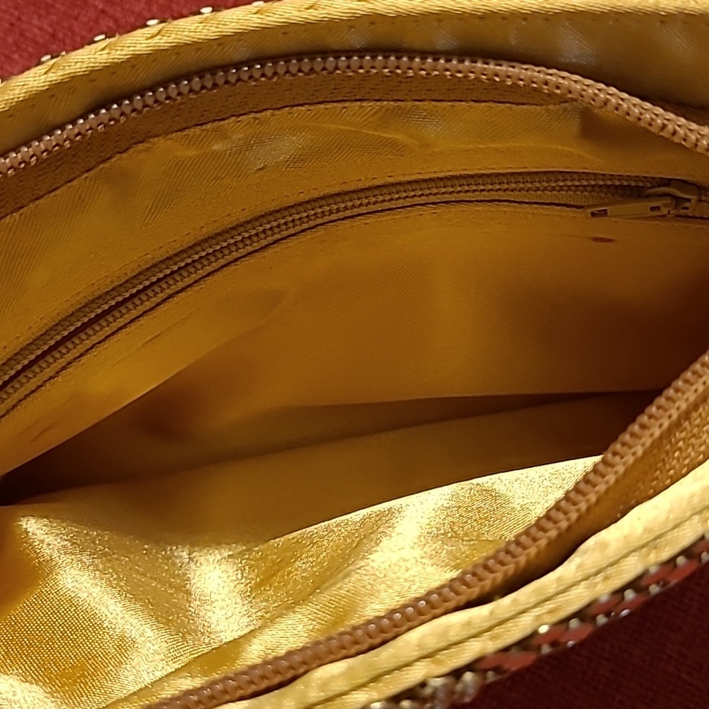 🪙VINTAGE Gold METAL Mesh LIKE Evening Bag - Picture 4 of 10